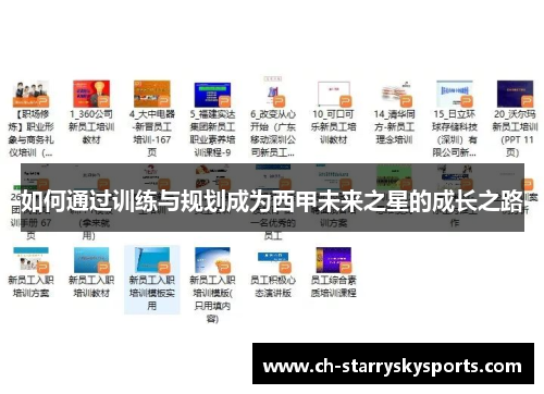如何通过训练与规划成为西甲未来之星的成长之路