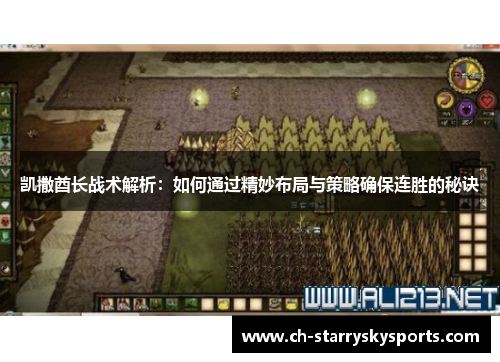 凯撒酋长战术解析：如何通过精妙布局与策略确保连胜的秘诀